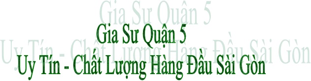 Danh Sách Gia Sư Quận 5